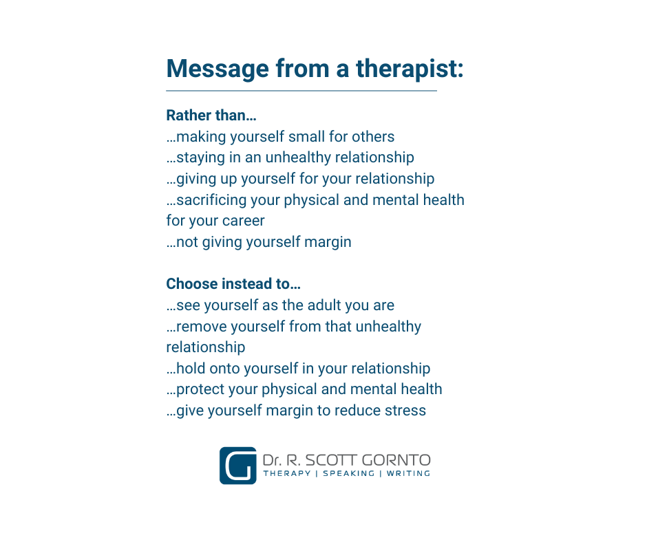 message from a therapist