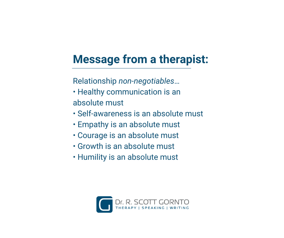 Message from a therapist